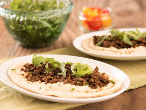 Moroccan Crispy Lamb Flatbreads