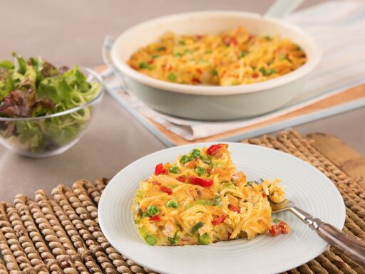 Singapore Noodle Pie