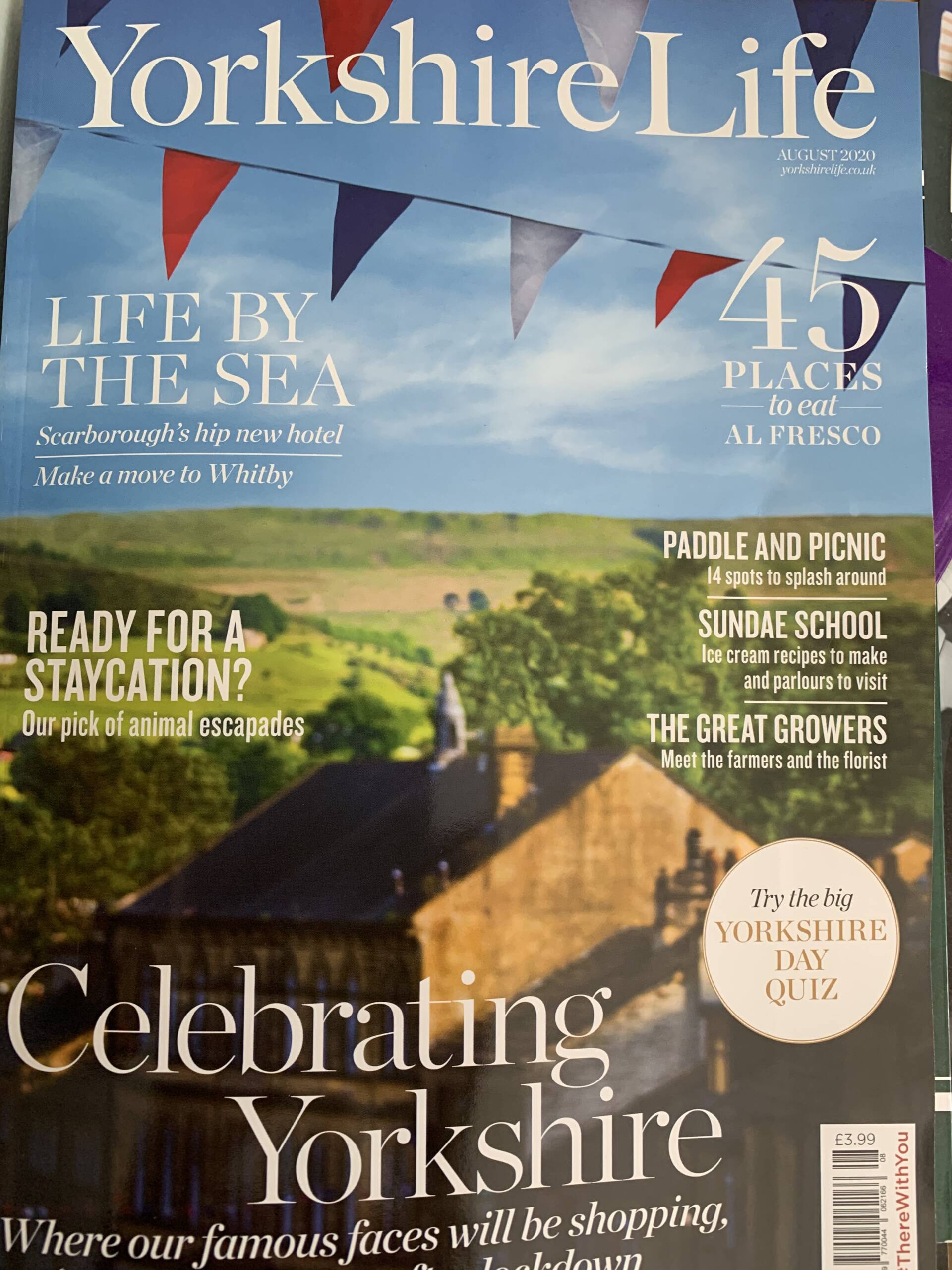 Food styling ice cream recipes for Yorkshire Life Magazine